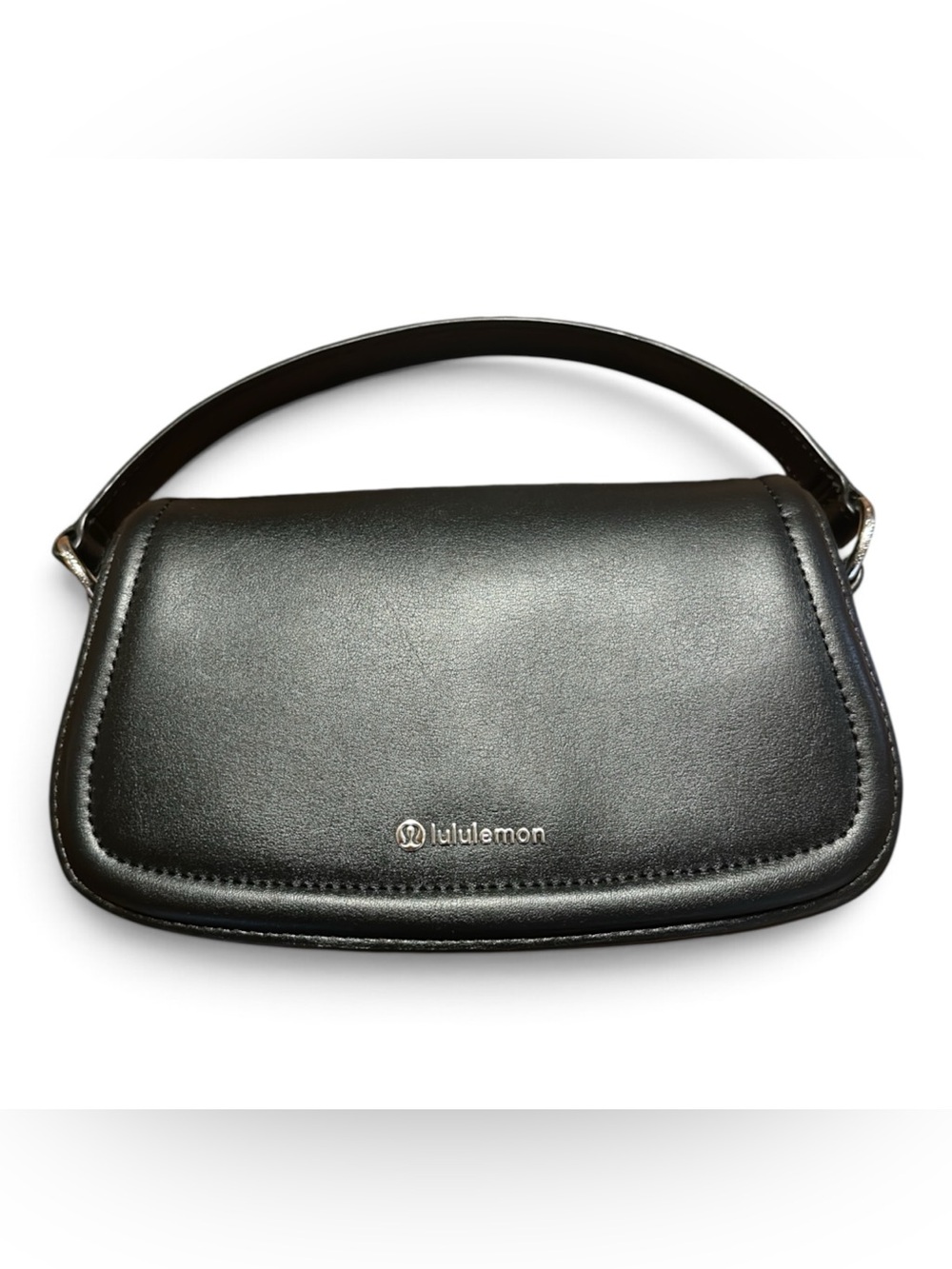 lululemon Leather Alternative Mini Bag 1.2L Black Silver